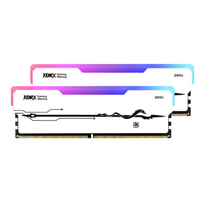 酷芯客KORX 枪客系列 DDR5 RGB U-DIMM 白